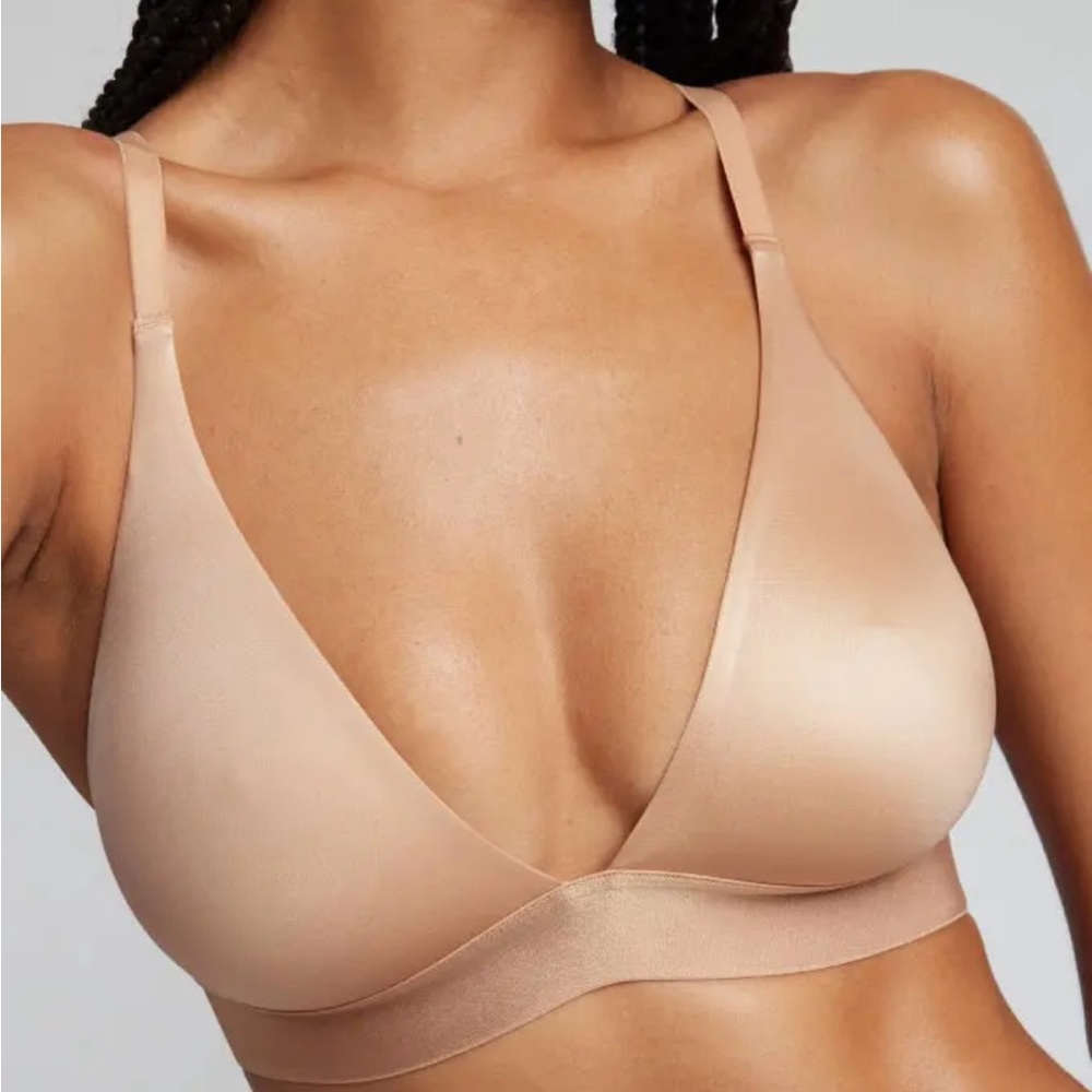 NWT Negative Underwear Tan Seamless Bra size 2